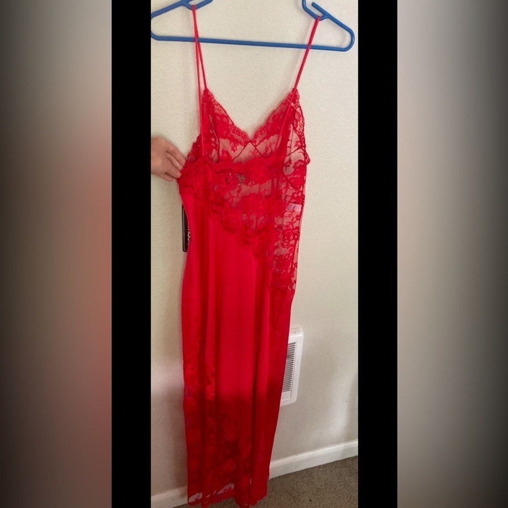 Vintage NWT Bob Mackie for Glydons Lace Slip Dress Old Hollywood Glam Lingerie M - Picture 13 of 14